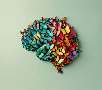 Einem Gerhirn aus Blumen